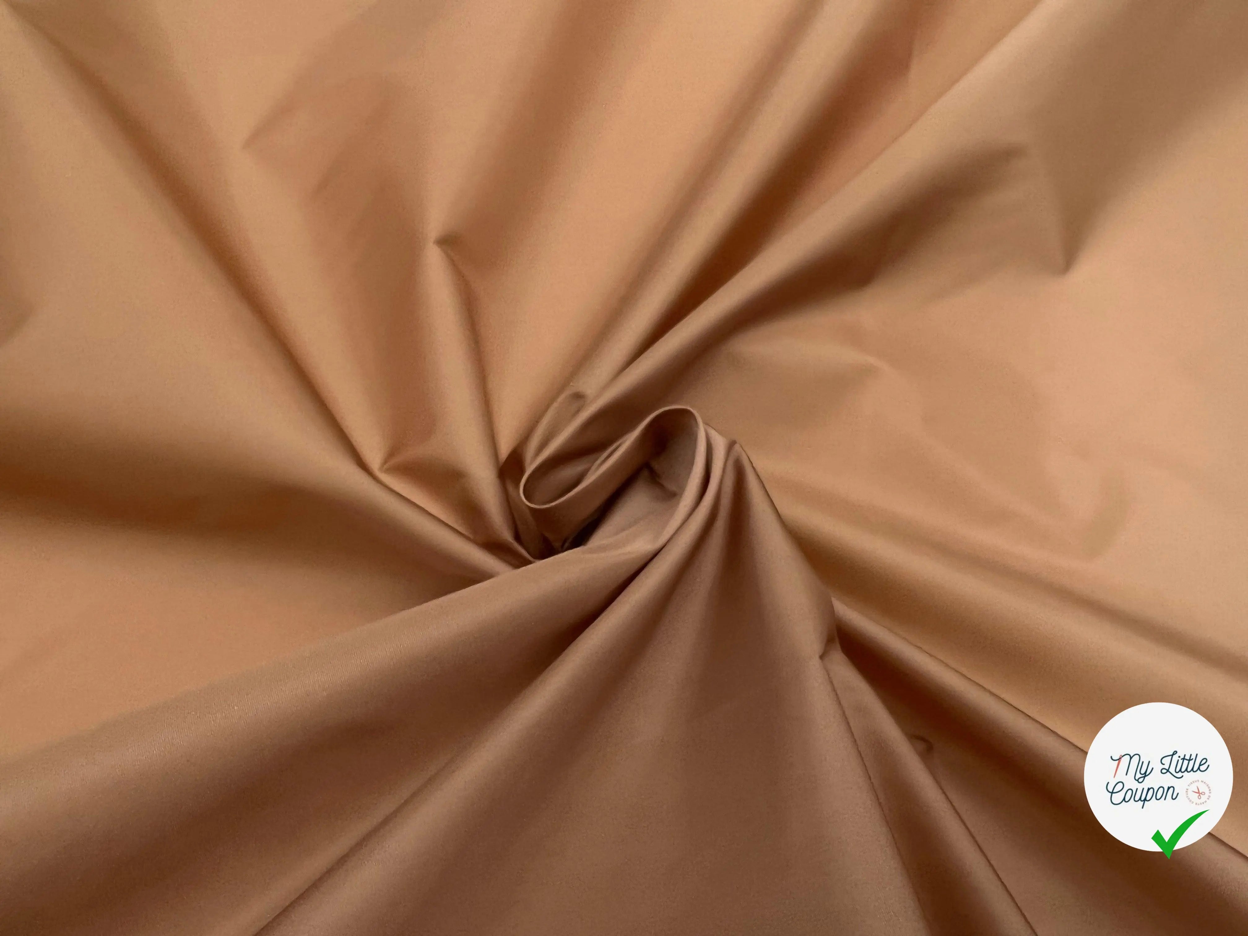 TISSU ANORAK LÉGER CARAMEL - My Little Coupon - tissu - coudre