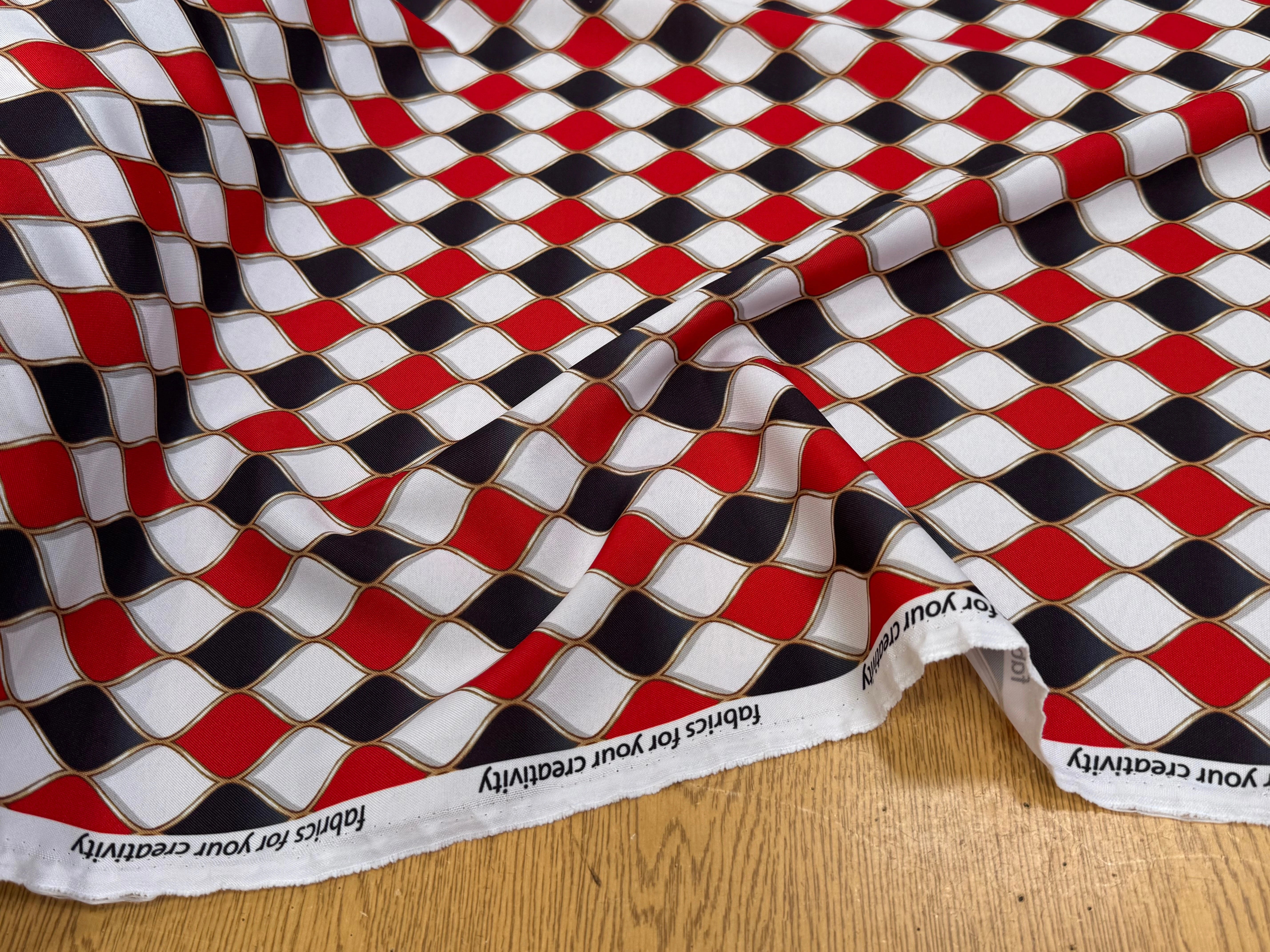 TISSU BURLINGTON ROUGE ET NOIR - My Little Coupon