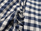 TISSU CHEMISE À CARREAUX COTON ÉMERISÉ TRÉS DOUX MSO