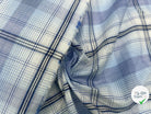 TISSU CHEMISE CARREAUX D'AZUR - My Little Coupon - tissu - coudre