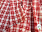 TISSU CHEMISE CARREAUX ROUGE BLANC - My Little Coupon