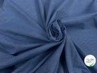TISSU CHEMISE COTON BLEU RAYURES BLANCHE - My Little Coupon