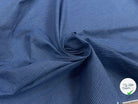 TISSU CHEMISE COTON BLEU RAYURES BLANCHE - My Little Coupon