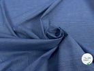 TISSU CHEMISE COTON BLEU RAYURES BLANCHE - My Little Coupon