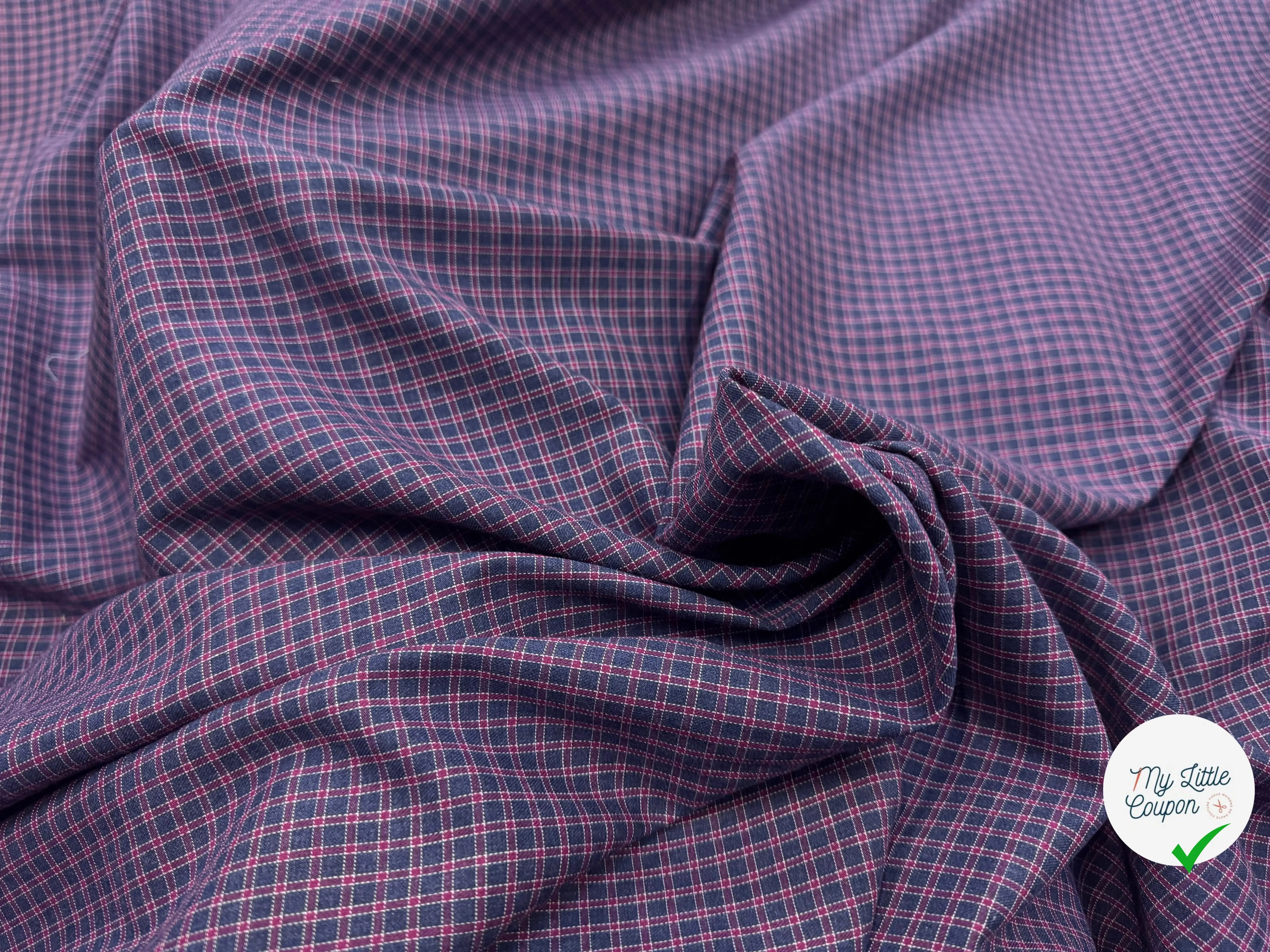 TISSU CHEMISE COTON DUVETEUX - My Little Coupon