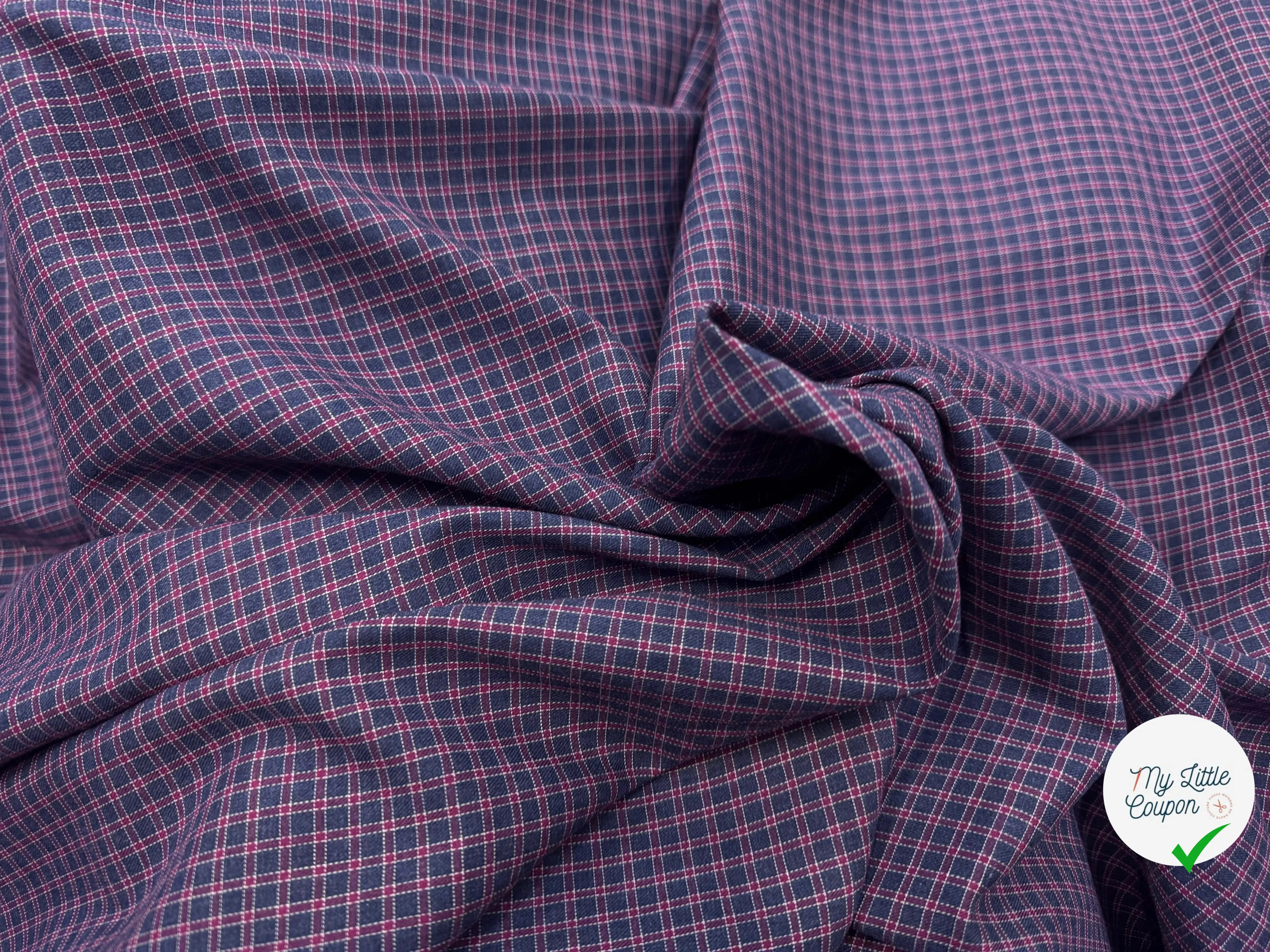 TISSU CHEMISE COTON DUVETEUX - My Little Coupon