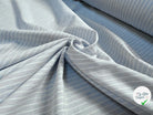 TISSU CHEMISE COTON FACONNE PETITES FLEURS AVEC RAYURES - My Little Coupon