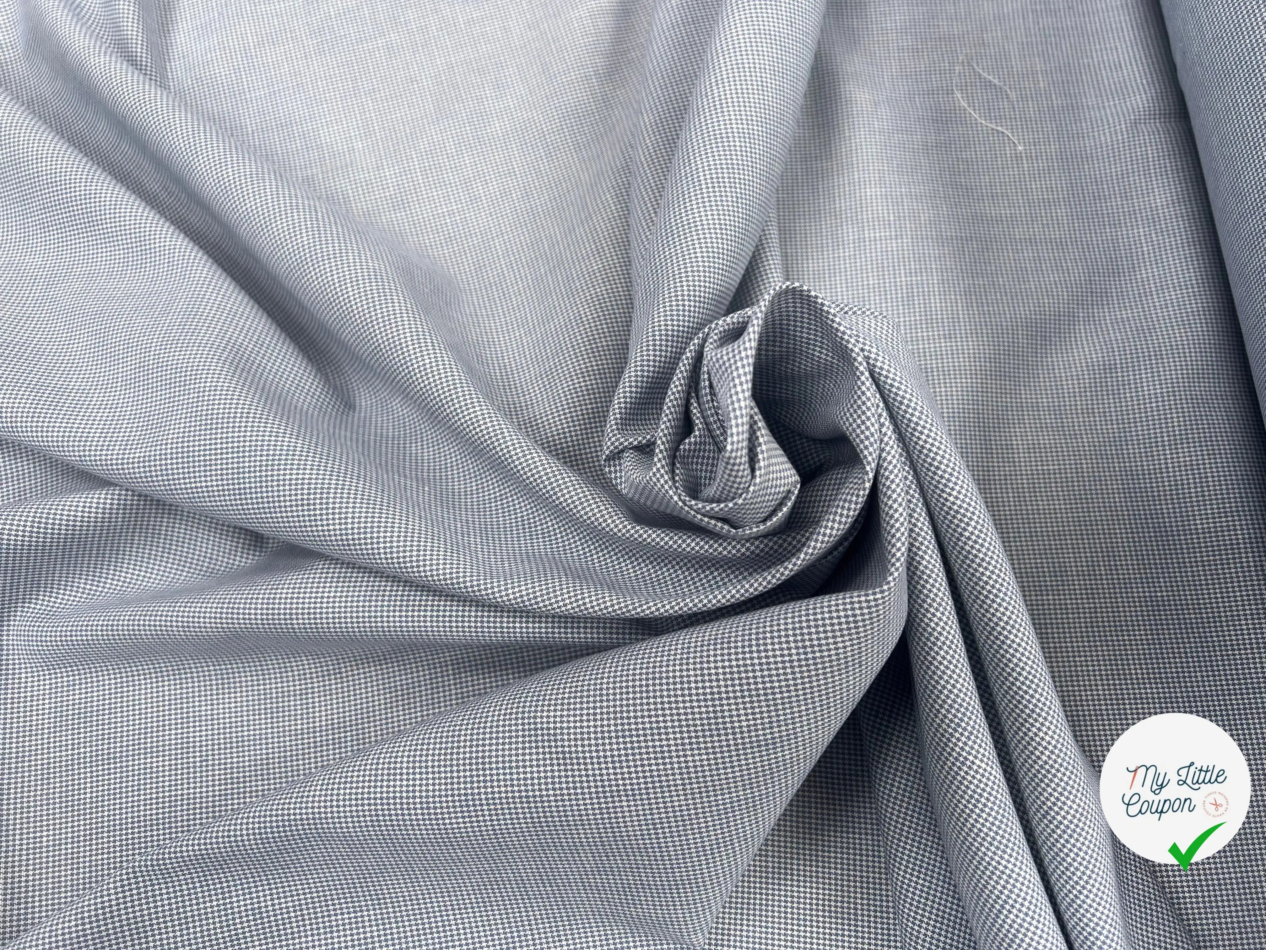 TISSU CHEMISE COTON PIED DE POULE ULTRA CHIC - My Little Coupon