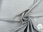 TISSU CHEMISE DE COTON RAYURES FOND VERT AMANDE MSO