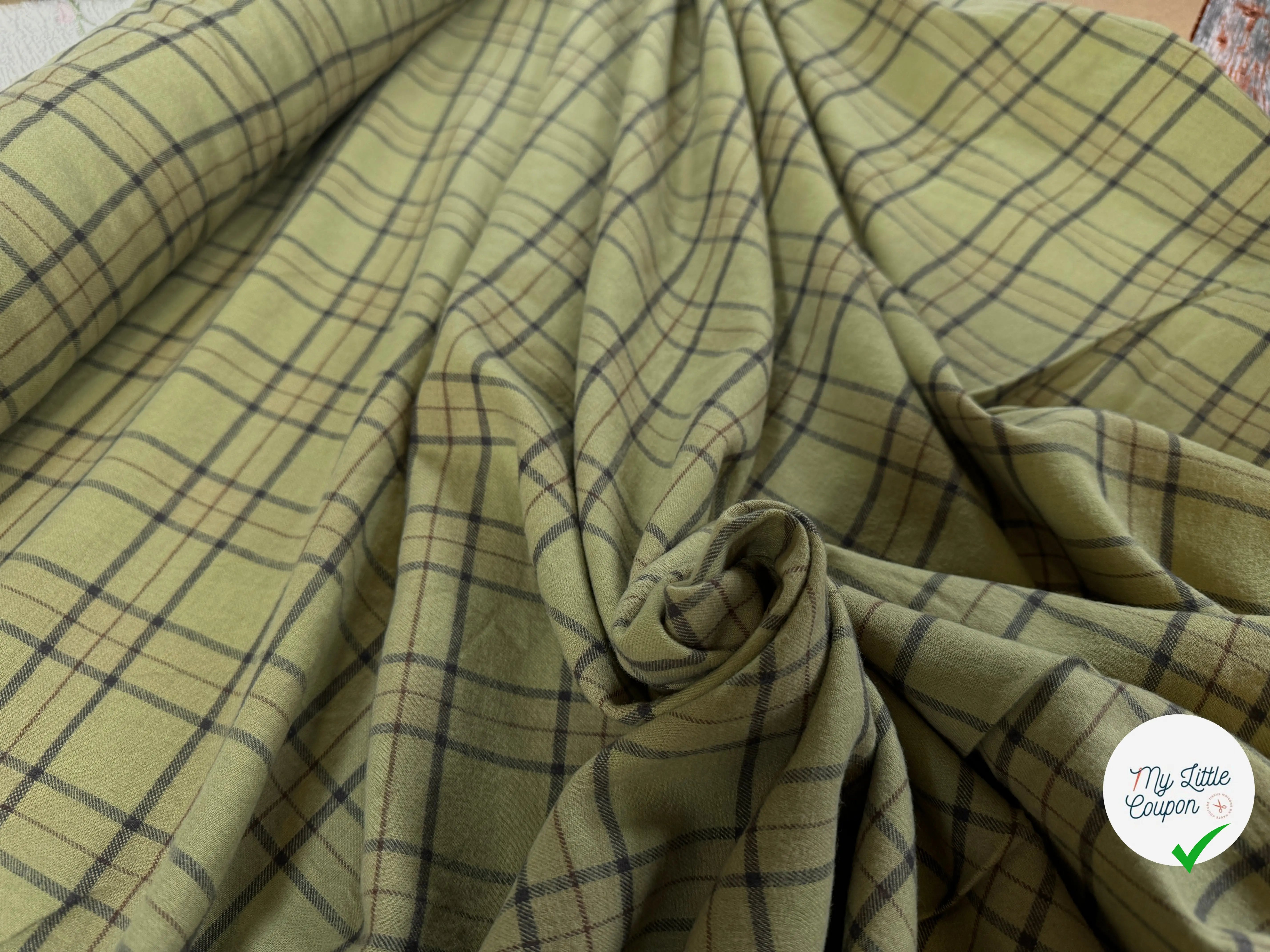 TISSU CHEMISE FLANELLETTE TRAPPEUR - My Little Coupon