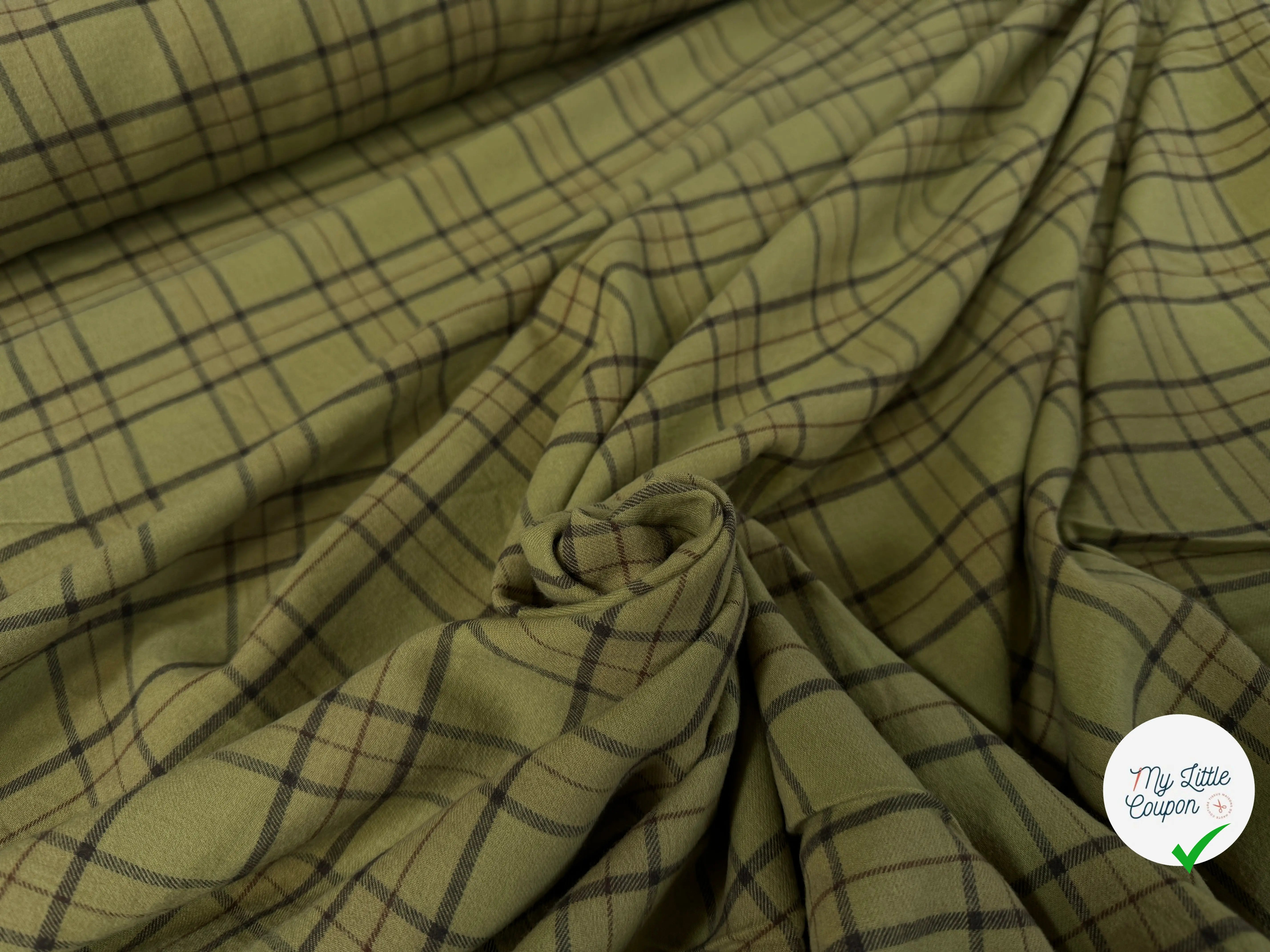 TISSU CHEMISE FLANELLETTE TRAPPEUR - My Little Coupon