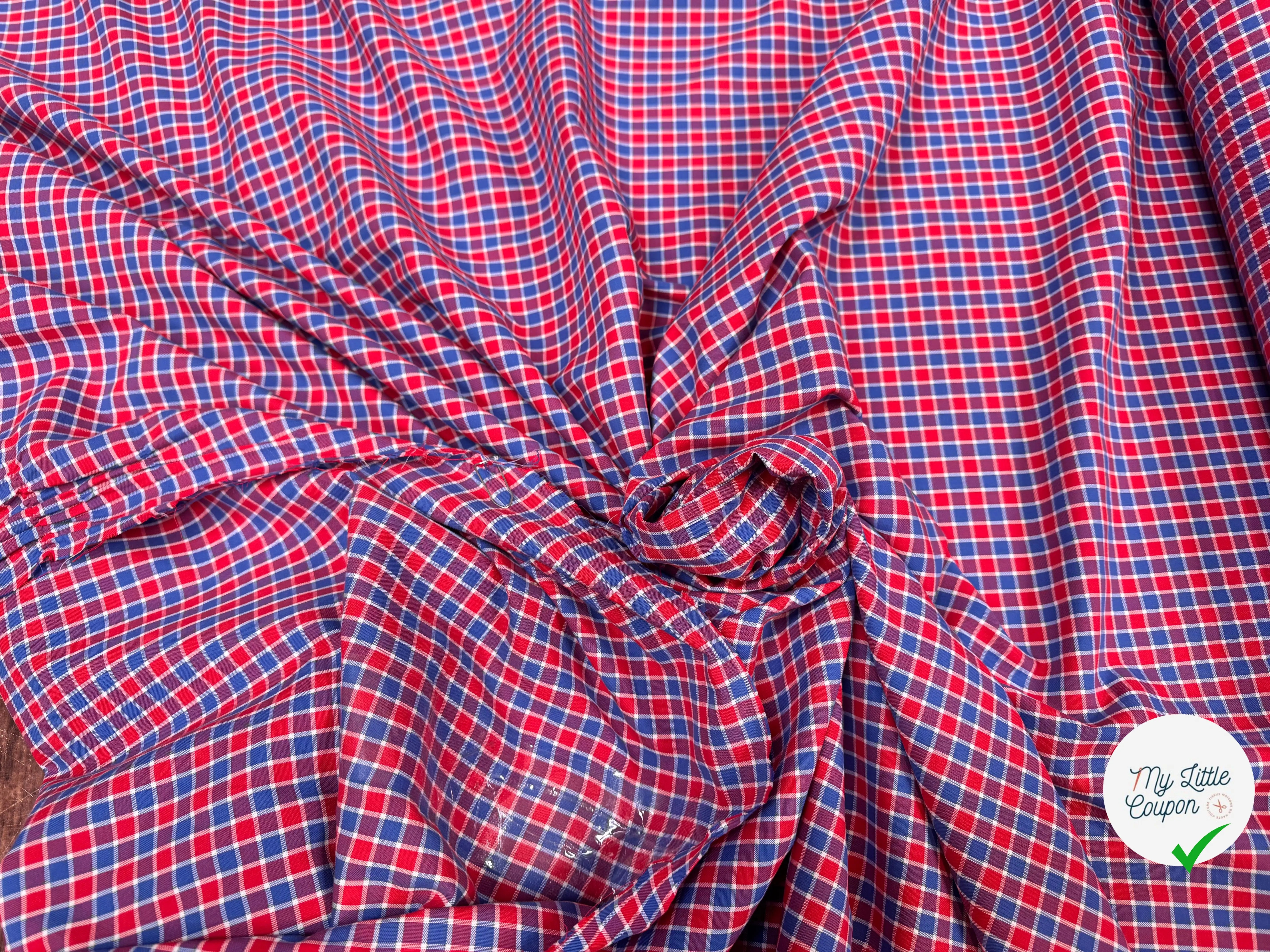 TISSU CHEMISE OXFORD CARREAUX 4 - My Little Coupon