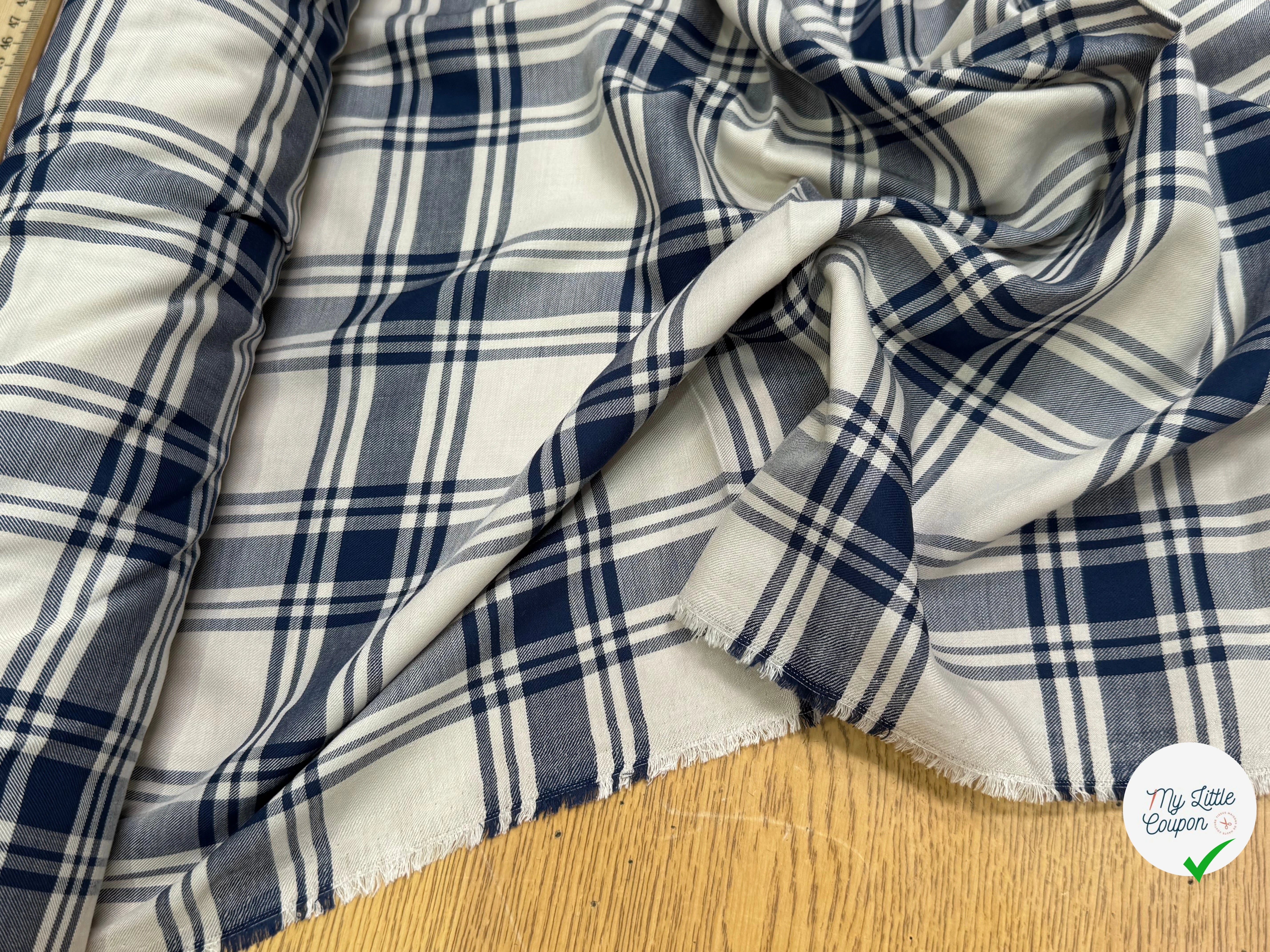 TISSU CHEMISE SUBTILE FALL JAPAN 1 NAVY BEIGE - My Little Coupon