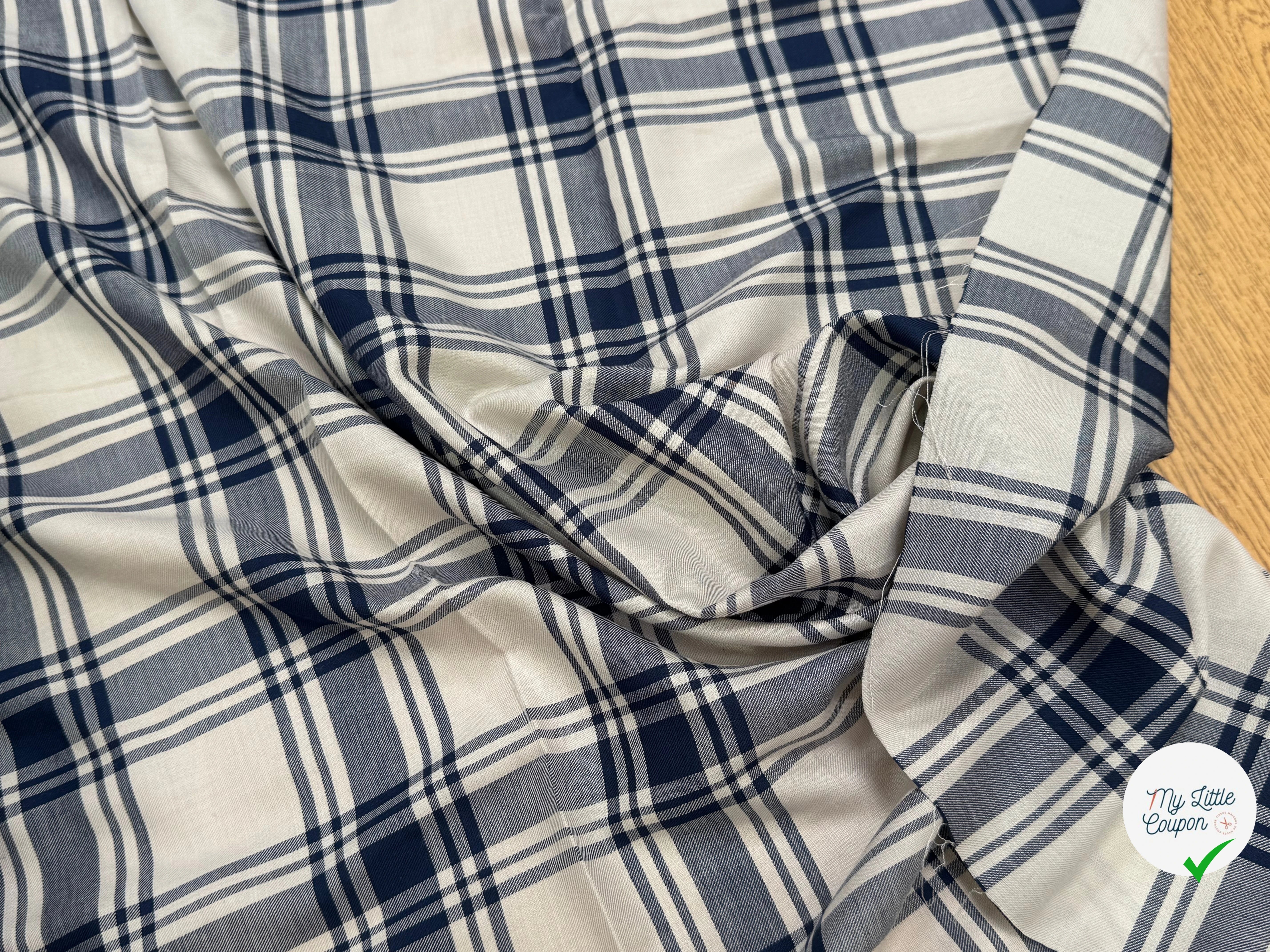 TISSU CHEMISE SUBTILE FALL JAPAN 1 NAVY BEIGE - My Little Coupon
