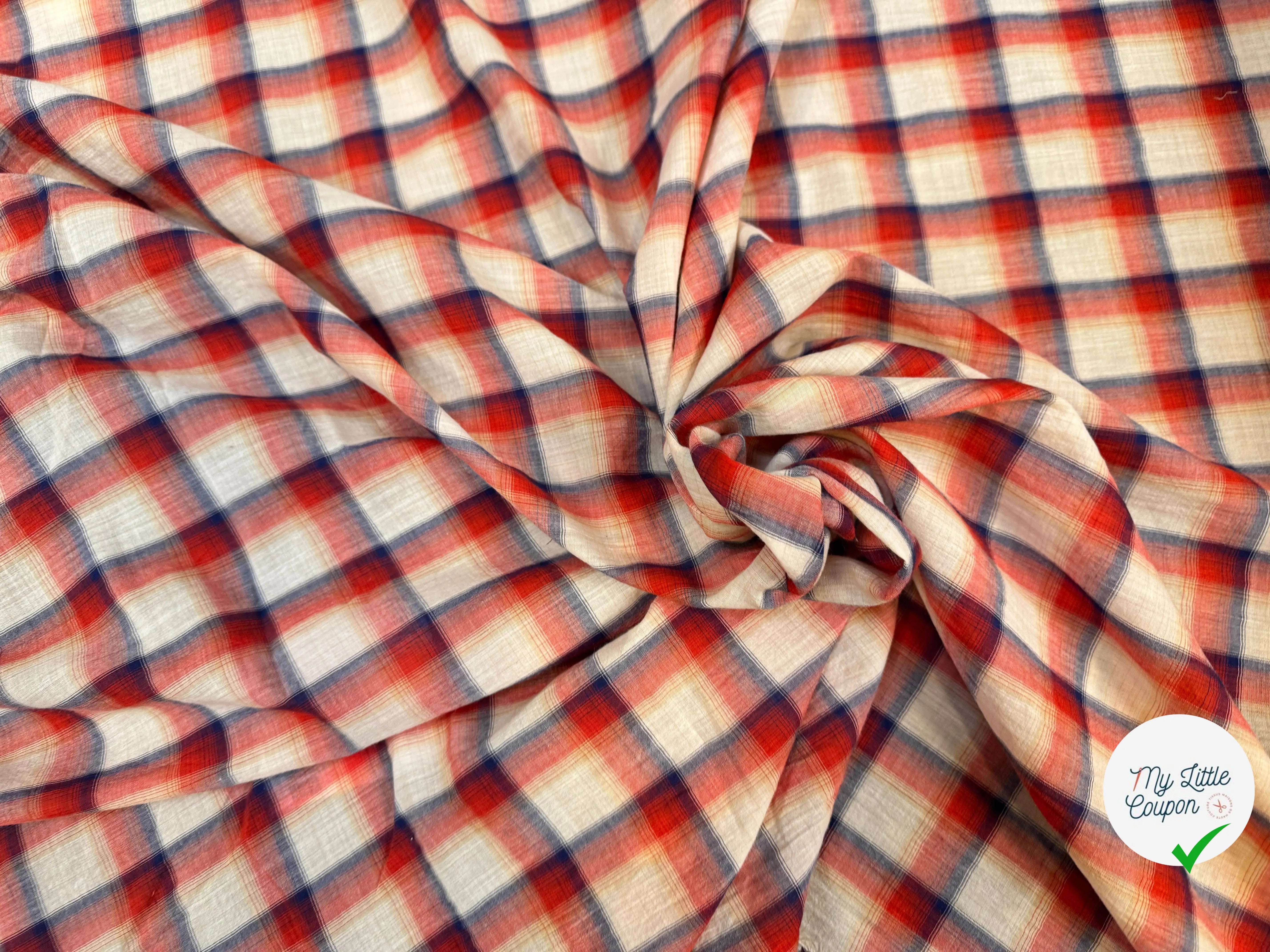 TISSU CHEMISE TRAPPEUR COTON - My Little Coupon