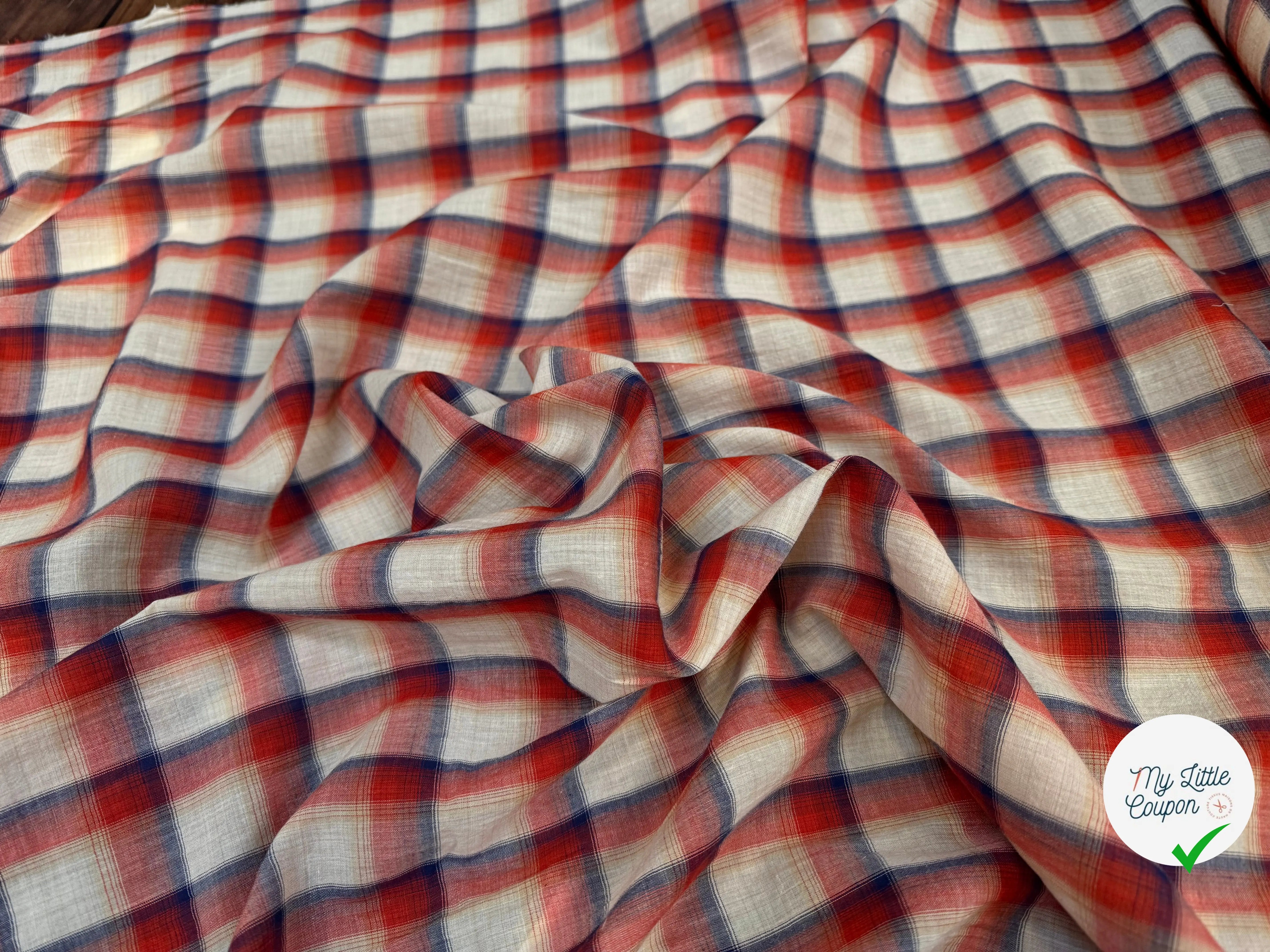 TISSU CHEMISE TRAPPEUR COTON - My Little Coupon