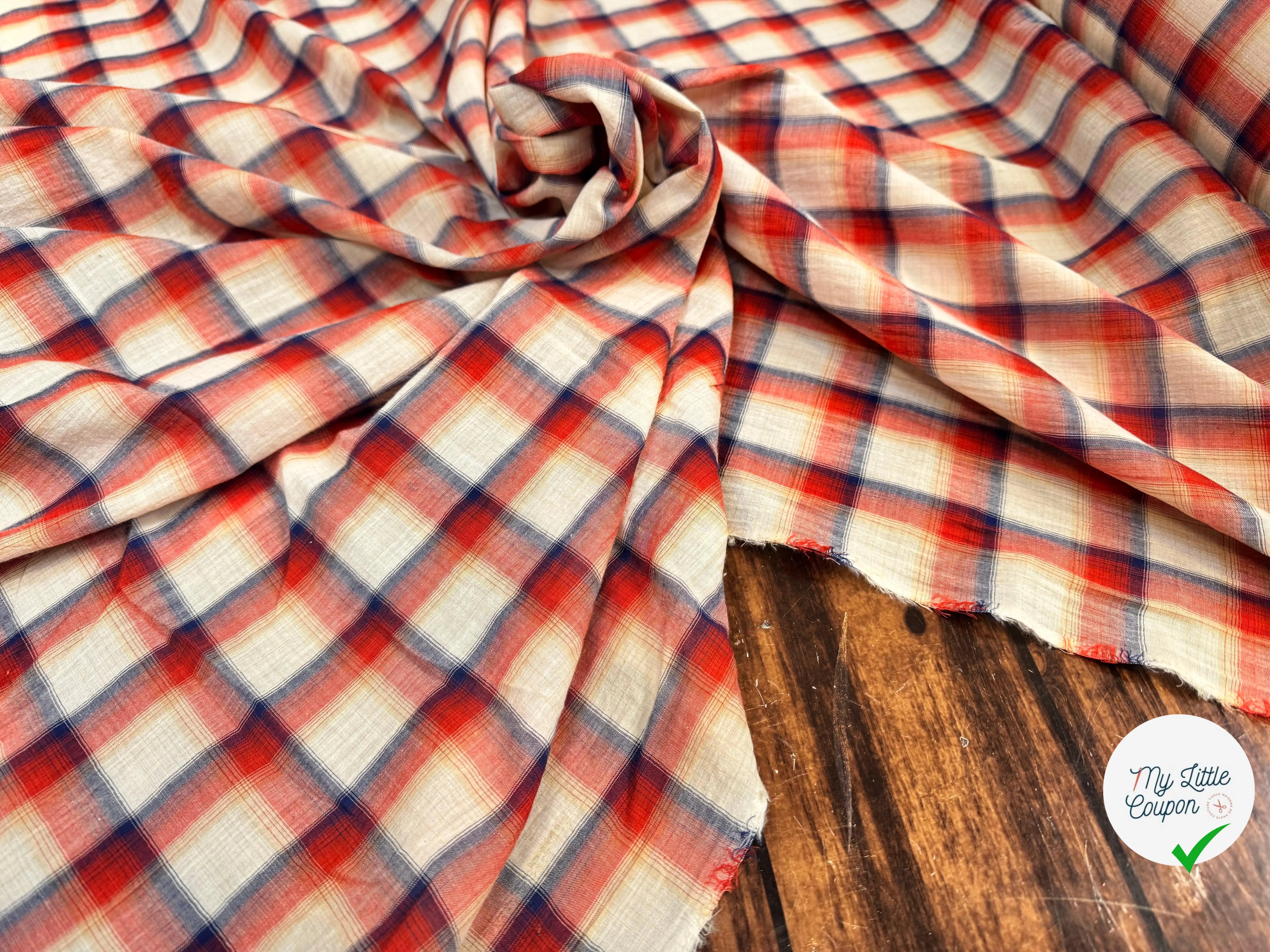 TISSU CHEMISE TRAPPEUR COTON - My Little Coupon