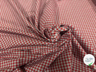 TISSU CHEMISE TWILL DE COTON ROUGE & BLANC - My Little Coupon