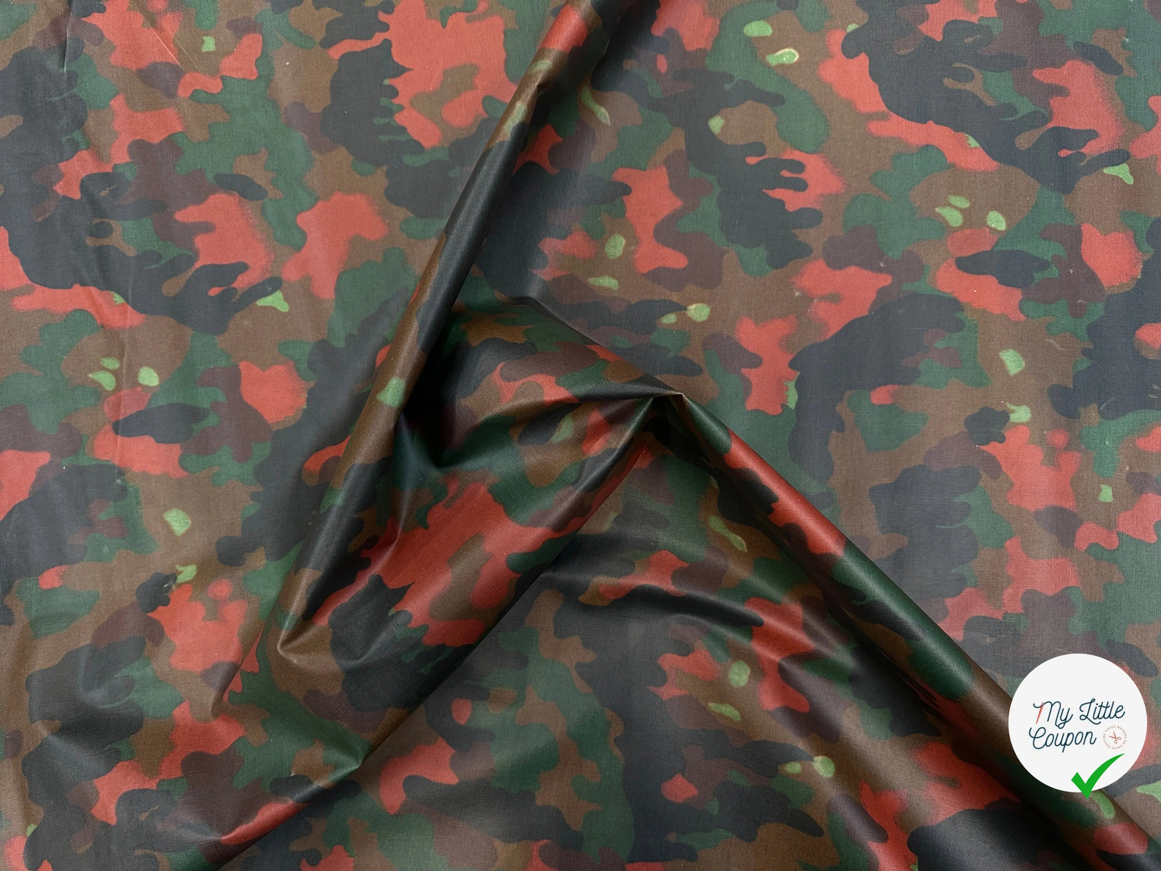 TISSU COTON CAMOUFLAGE CONTRECOLLÉ MSO