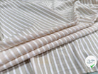 TISSU COTON CREME À RAYURES DUVETEUSES - My Little Coupon