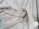 TISSU COTON CREME À RAYURES DUVETEUSES - My Little Coupon