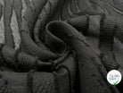 TISSU COTON DÉVORÉ CHARMILLES NOIR FIL LOUPS MSO