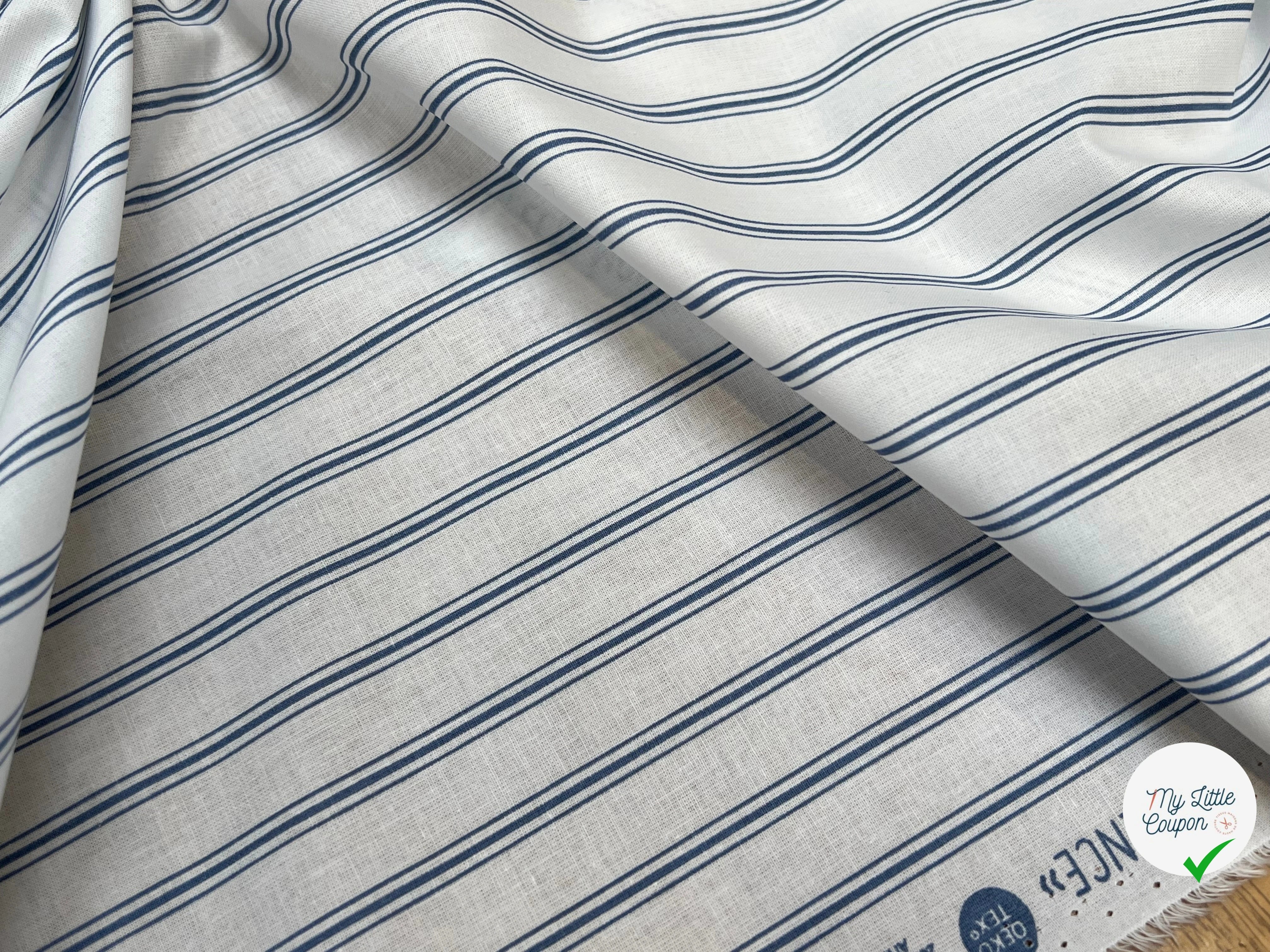 TISSU COTON REGENCE BLEU 150 - My Little Coupon