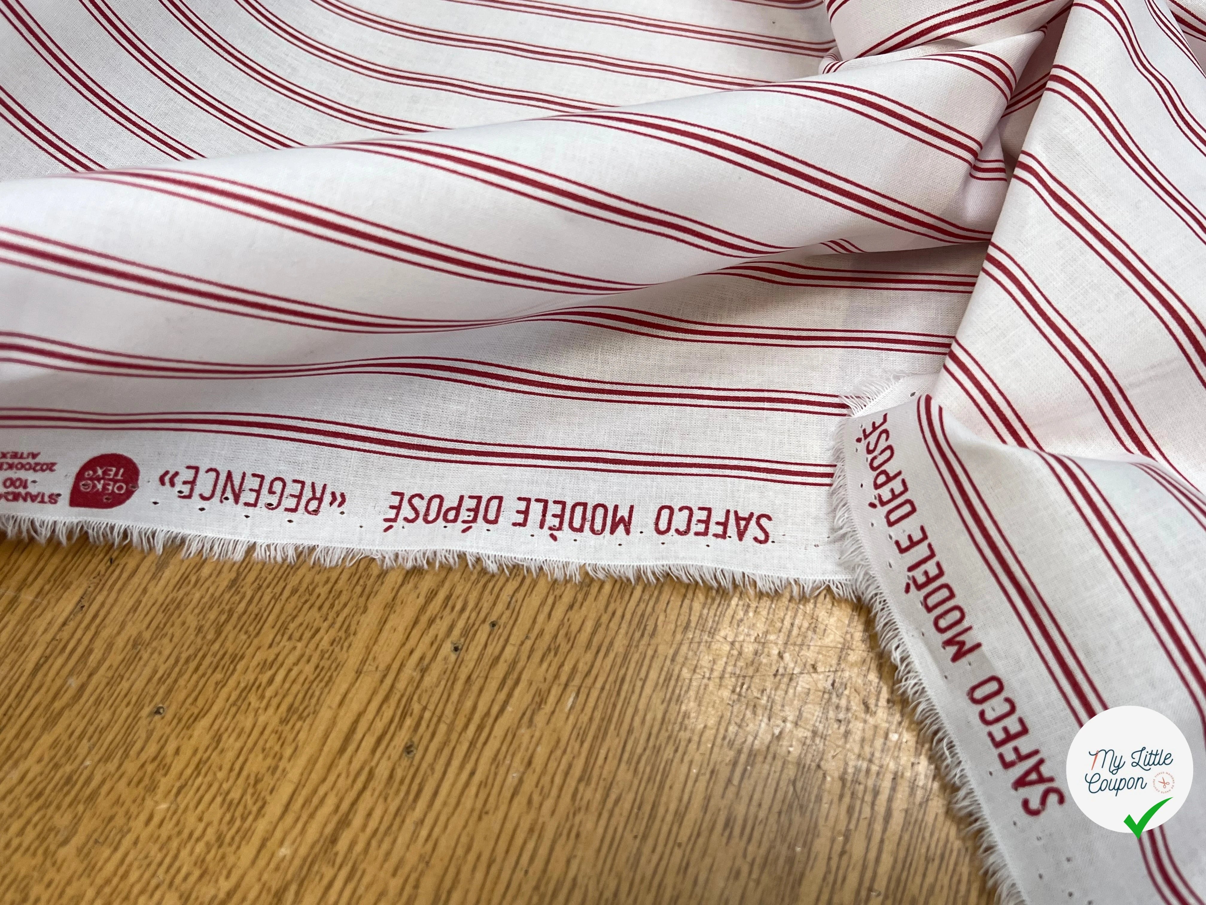 TISSU COTON REGENCE ROUGE 150 - My Little Coupon