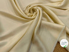 TISSU COTON SATINÉ JAUNE BÉBÉ 27% SOIE - My Little Coupon