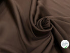 TISSU COTON SATINÉ MARRON 27%SOIE - My Little Coupon