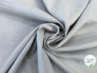 TISSU COTON TRAPPEUR BICOLORE BLEU GRIS SOURIS ET BEIGE FONCÉ - My Little Coupon
