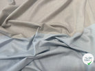 TISSU COTON TRAPPEUR BICOLORE GRIS ET BLEU CIEL - My Little Coupon