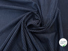 TISSU COTON TRAPPEUR BLEU NAVY MOTIFS PETITS CARREAUX BLEU CLAIR - My Little Coupon