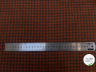 TISSU COTON TRAPPEUR MARRON ET BLEU NAVY - My Little Coupon