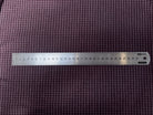 TISSU COTON TRAPPEUR VIOLET MOTIFS CARREAUX BLANC - My Little Coupon