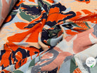 TISSU CRÊPE DE VISCOSE IMPRIMÉ VÉGÉTAL BLEU CIEL TENERE FOREST CIEL - My Little Coupon