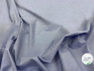 TISSU DE COTON CHEMISE FINE RAYURE BLEU CIEL MSO