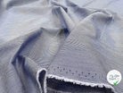 TISSU DE COTON CHEMISE FINE RAYURE BLEU CIEL MSO