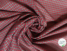 TISSU ÉPAIS PETIT CARREAUX NOIR GRIS ROSE - My Little Coupon - tissu - coudre