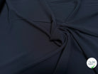 TISSU FINEMENT SERGÉ FLUIDE STRETCH BLEU CARBONE - My Little Coupon