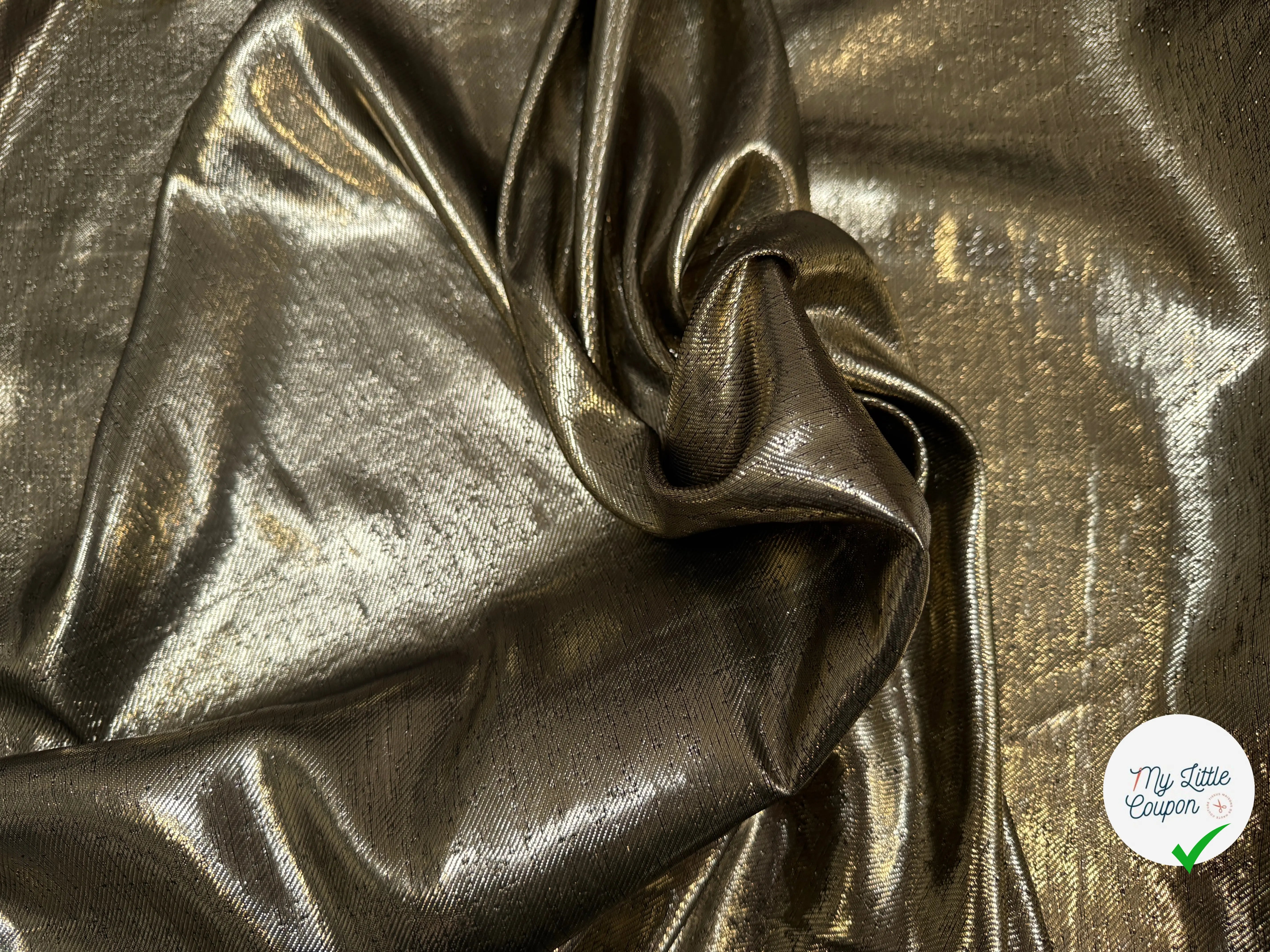 TISSU FLUIDE LUREX DE LUNE 7% SETA - My Little Coupon
