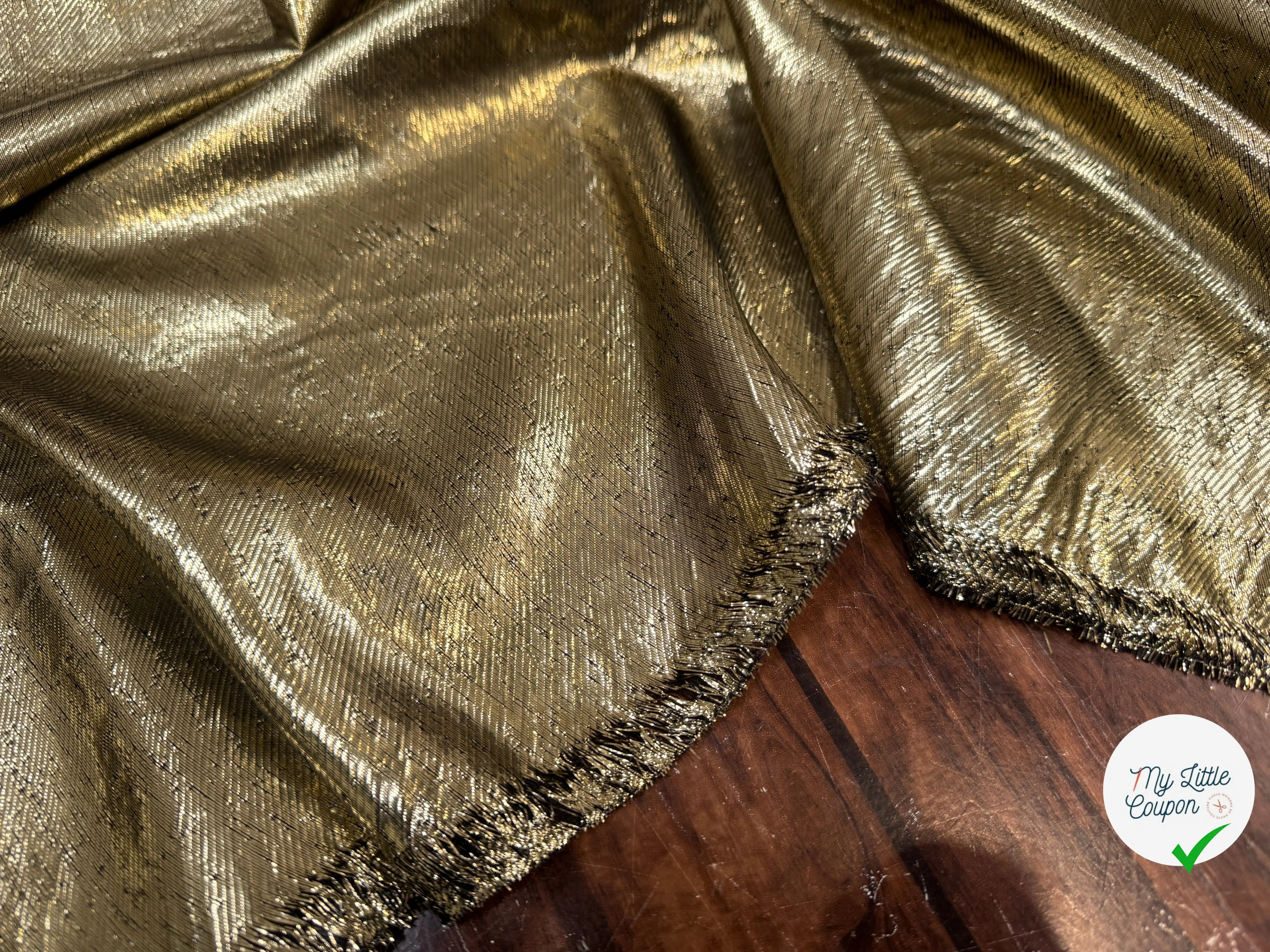 TISSU FLUIDE LUREX DE LUNE 7% SETA - My Little Coupon