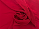 TISSU FLUIDE VISCOSE ET SOIE ROUGE CARMIN MSO