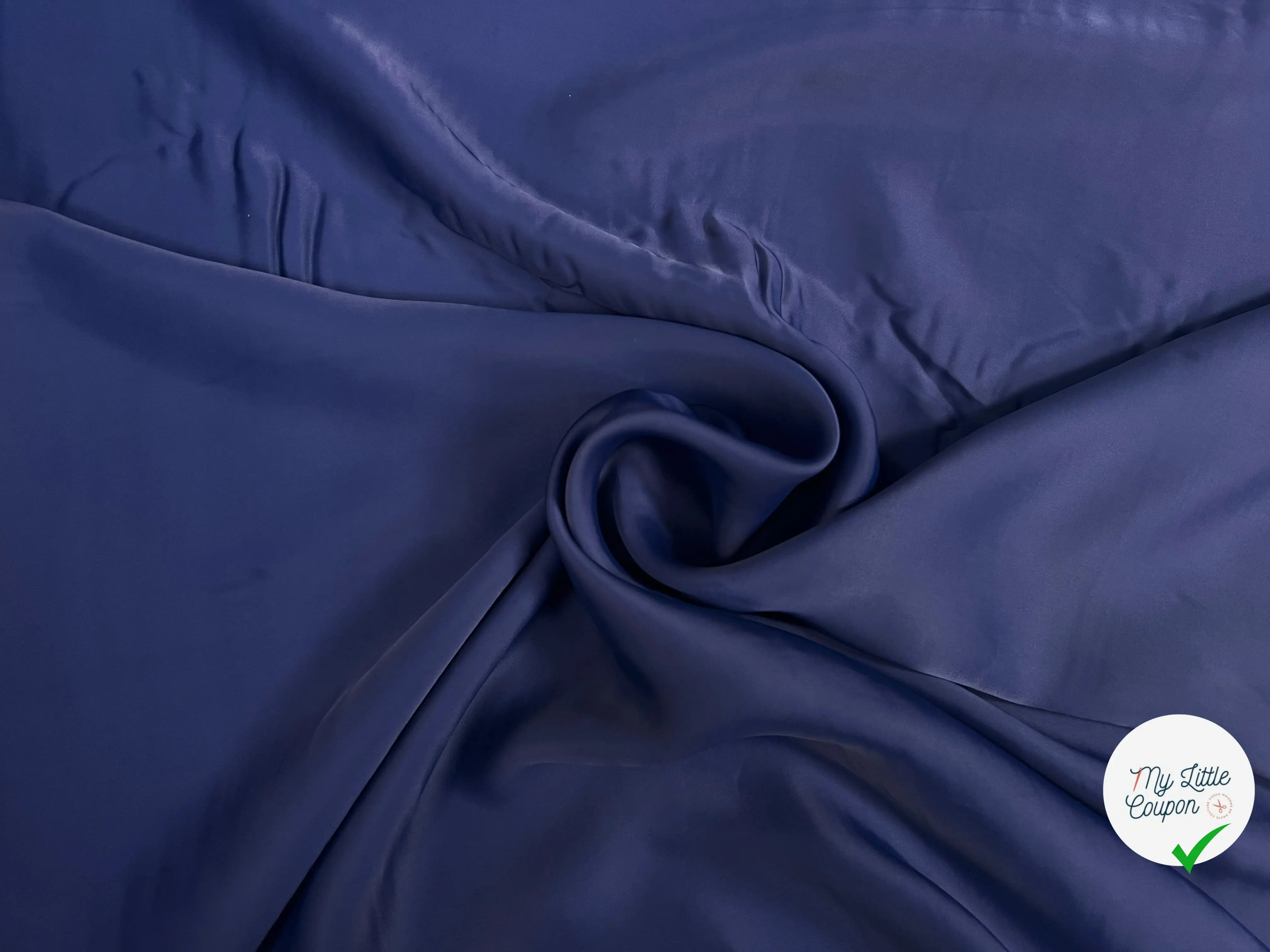 TISSU FLUIDE VISCOSE FROIDE BLEU - My Little Coupon