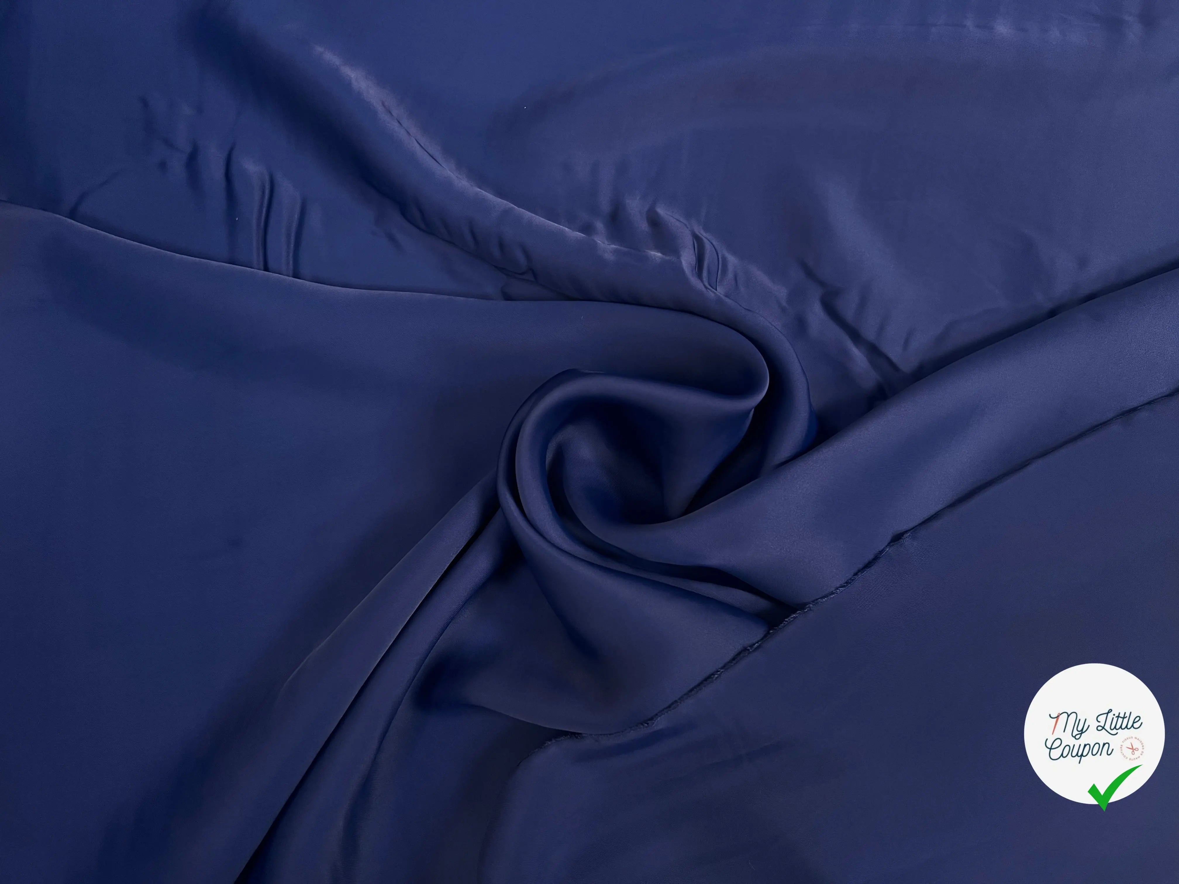 TISSU FLUIDE VISCOSE FROIDE BLEU - My Little Coupon
