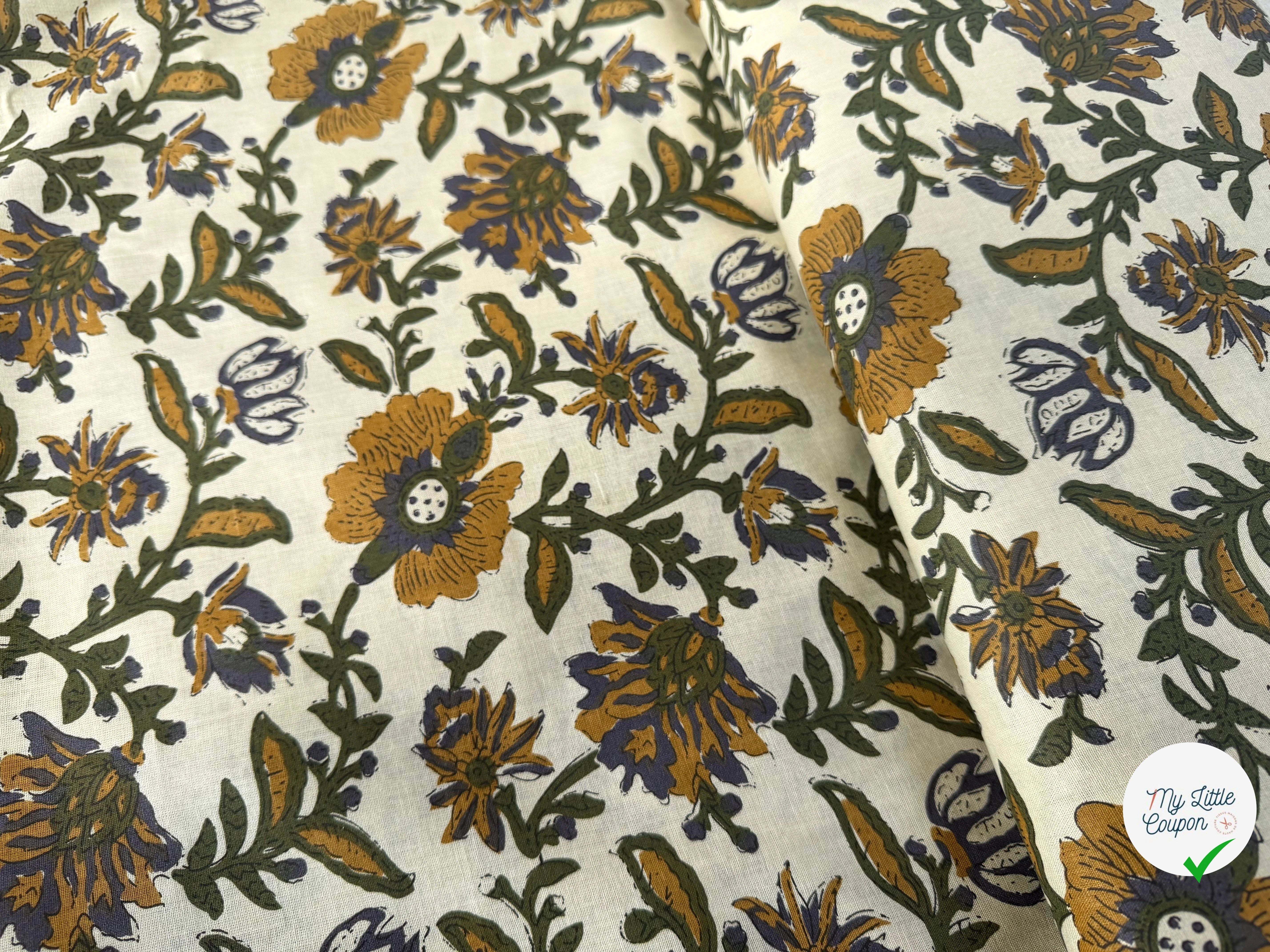 TISSU INDIEN ESPRIT LIN 3 - My Little Coupon