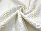 TISSU JACQUARD CHEVRONS BLANC - My Little Coupon - tissu - coudre