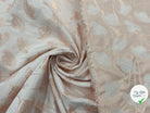 TISSU JACQUARD REVERSIBLE FLEURS CUIVRÉES - My Little Coupon - tissu - coudre
