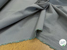 TISSU LÉGÈREMENT CRAQUANT FINES RAYURES VERT GRIS - My Little Coupon