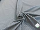 TISSU LÉGÈREMENT CRAQUANT FINES RAYURES VERT GRIS - My Little Coupon